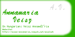 annamaria veisz business card